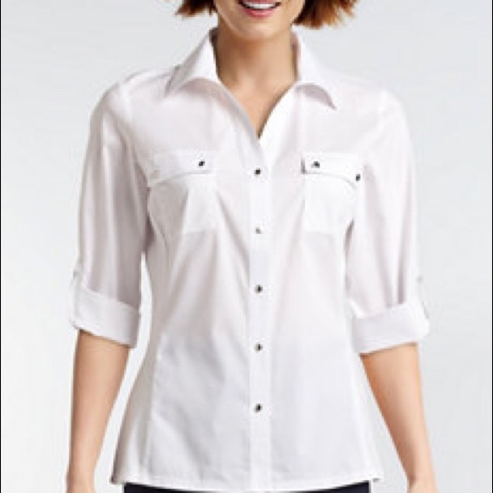 Women’s white long sleeve shirt